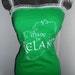 Handmade ladies green Ireland tank top. Made in Ireland" St. Patricks Day drinking shirt.