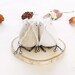 Fall Wedding Cake Topper Burlap and French Vintage Linen Woodland Rustic Wedding Ready to Ship