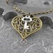 Steampunk Heart Key Brass Necklace - You Hold the Key to My Golden Heart by COGnitive Creations
