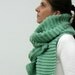 Mint Green Scarf Knitted