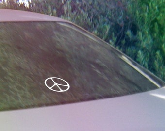 Peace Sign Laser-Cut Window Vinyl Stickers Car Decals