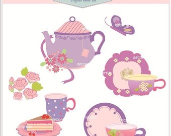 Popular items for tea pot clip art on Etsy