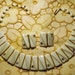 Milkglass and Rhinestone Necklace and Earrings/Demi (N-2-4)