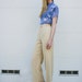 Vintage Tahari 1990's Buttercup Yellow High Waist Wide Leg Trousers S