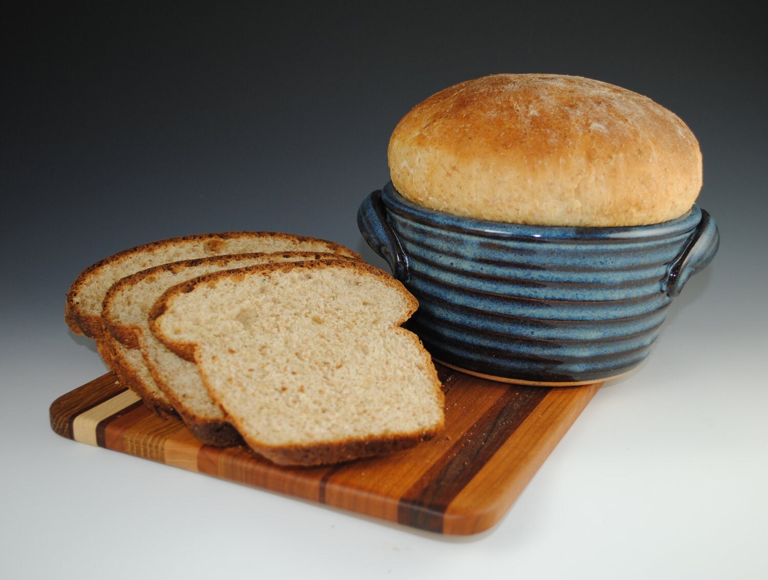 Bread Baker 12 RECIPES Included Bread Baking Pot Denim