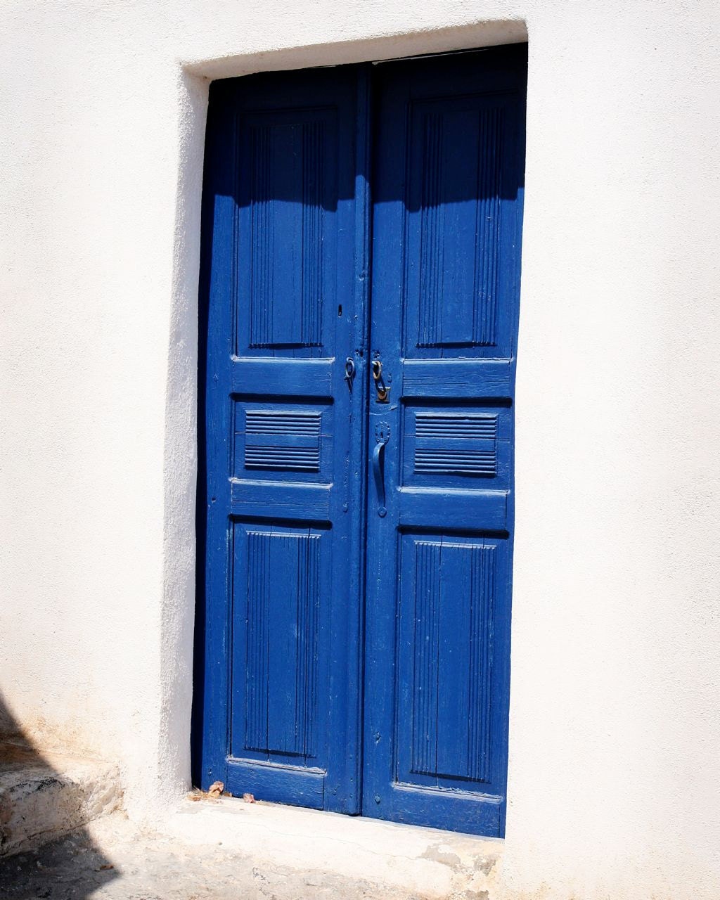 Greece Photography Blue Door Print Oia Santorini Art