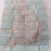 Vintage Road Map, England, Wales, Southern Scotland, old map, very large map, map poster, pre 1958