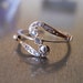 Art Nouveau Engagement Ring- Unique Engagement Ring - Antique Rose Cut Diamond Ring - Swirl Ring - Anniversary Ring - Antique Diamond Ring