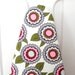 Ironing Board Cover - Floral in green, pale blue and pink