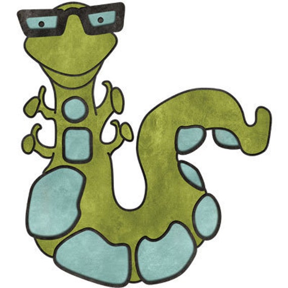 Green Monster Wall Sticker Decal for Kids Monster Theme Room