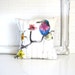 Throw pillow Cover 16x16: Original Fabric Design- LAST ONE