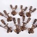 Vintage Christmas Tree Decor Candle Holder Clamp Style Holder Bronze Made in Philippines