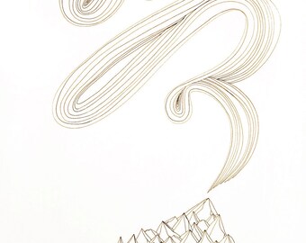 Systemic 2 - original ink drawing, illustration