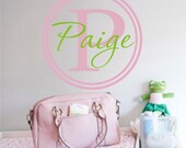 Items similar to Nursery Vinyl Wall Decal - Custom Circle ...