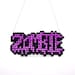 Spooky Horror Zombie Necklace - You Choose Your Colours - Psychobilly - Rockabilly - Halloween - Sparkle / Sparkly