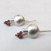 Pomegranate Sterling Silver & Garnet Earrings