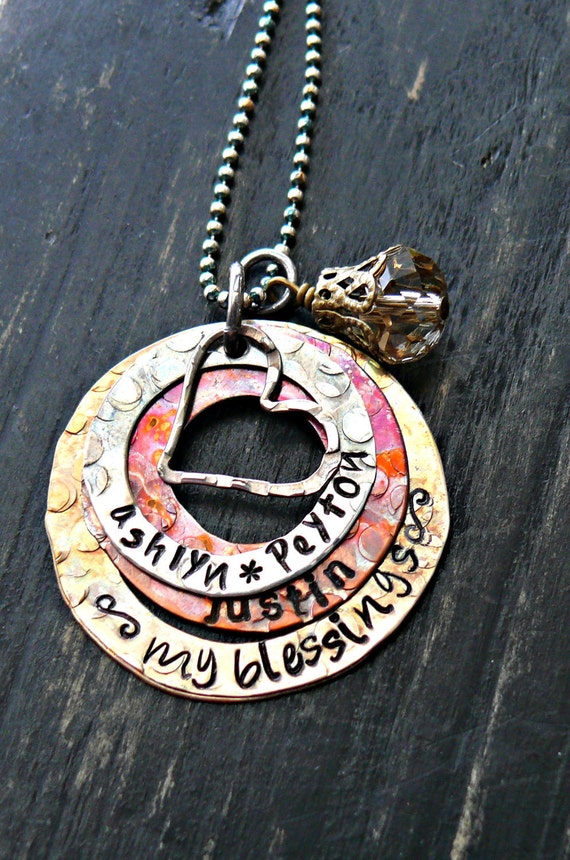 Personalized Hand Stamped Necklace