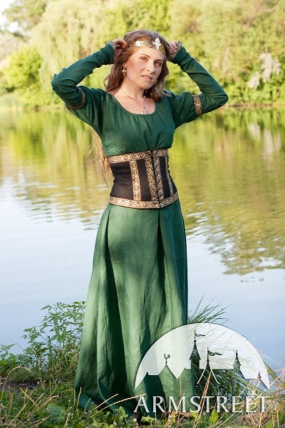 Medieval Renaissance Corset Belt "Forest Princess"