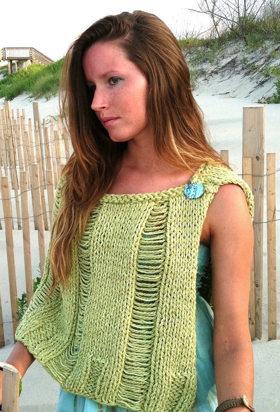 KNITTING PATTERN,knit shawl,womens knit poncho,women,teens,beach cover up,swi...