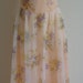 Vintage Nightgown, Vintage Nightgowns, 1950s Nightgown, White Chiffon Nightgown, White Floral Nightgown, Nightgown, Wedding, Romantic
