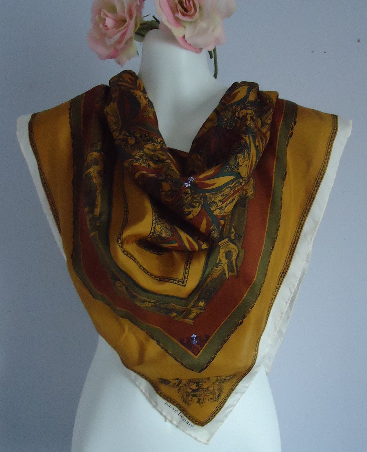 Free Shipping Vintage Scarf Vintage Scarves 1970s 1970s