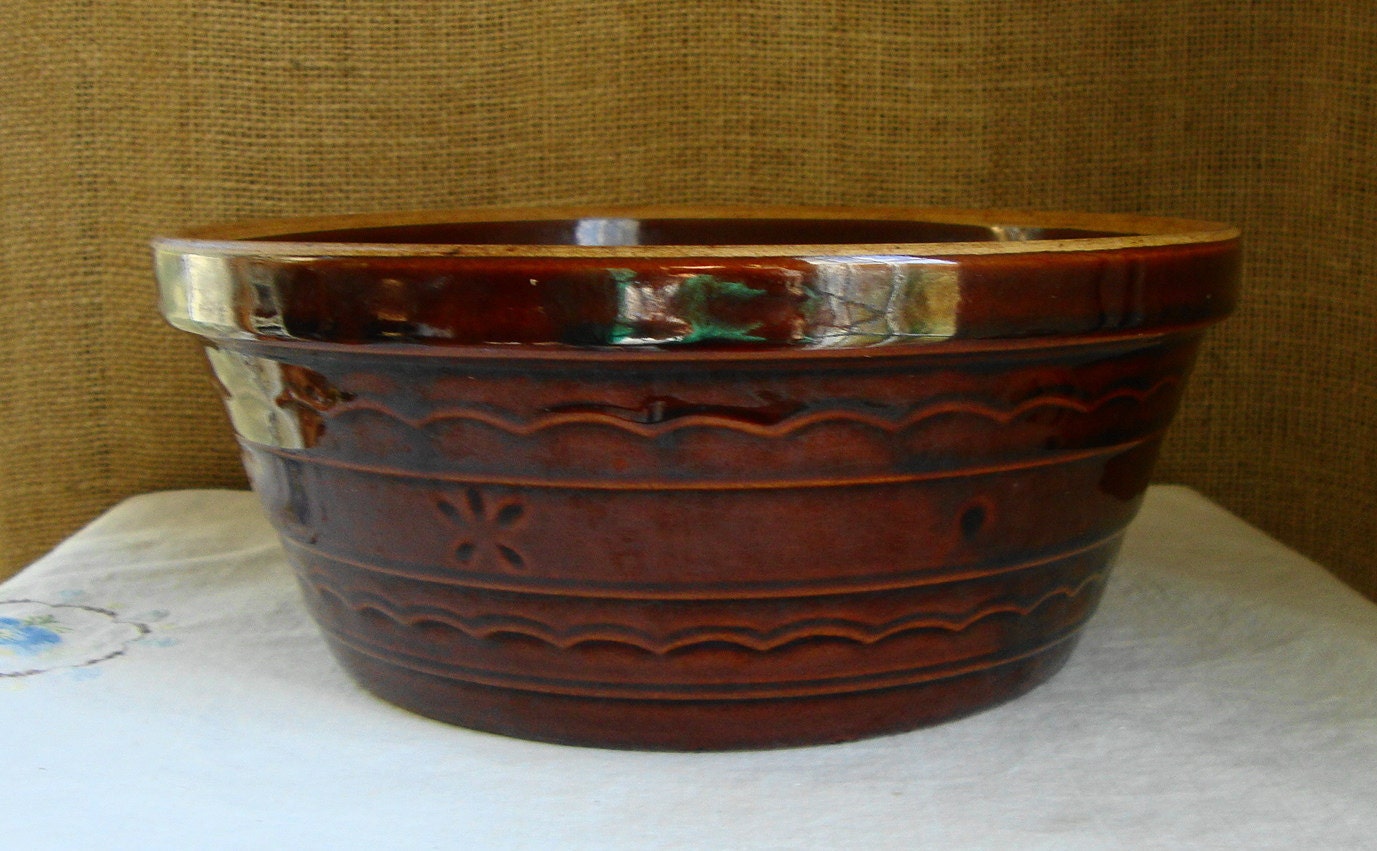 MID CENTURY Bowl By Marcrest Oven Proof USA by Poppycbrilliant