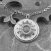 Daisy Flower Clock Silver Necklace - Taking Time to Pick the Daisy by COGnitive Creations