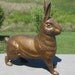 Rare Vintage Antique Rabbit Cast Iron Still Bank