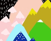 Abstract Art Print by Ashley G - A Long Journey