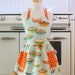 Retro Child Apron Blue Yummy Pies