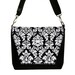 SALE Slr Camera Bag Dslr Camera Bag Purse Womens Camera Bag Case Damask black white (RTS)