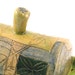 Handmade Ceramic Butter Dish / lidded butter keeper in green and blue SHIPS TODAY