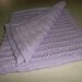 Knitted Lavender Preemie - Small Baby Blanket
