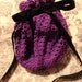 Purple Lavender Crochet Purse Handbag Victorian Steampunk Edwardian