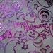 Custom listing for Z Chick - 3 3/4 yds. Halloween Fabric- Foil Halloween Night purple metallic on Black net- sheer- ghosts, pumpkins