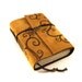 Leather Journal, Blank, Bound, Overswirled