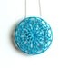 SALE 15% off Cellular Pendant - Sky Blue 3d-printed nylon and sterling silver necklace, modern, abstract, nature, science