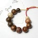 RESERVED for the lovely McKeeJewelryDesigns / Cocoa / Chocolate Tone Ceramic Bead Set