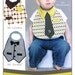 Dude Babies bibs sewing pattern from Vanilla House Designs - size approximately 6-18 months
