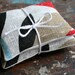 Patterned linen lavender sachets -- set of 2