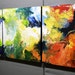 Original Abstract Painting, Triptych, three canvases 20x60 inches ...A Glimpse Through Time... by Sally Trace