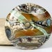 Lampwork glass bead pendant handmade by Lori Lochner "Autumn Earthy"