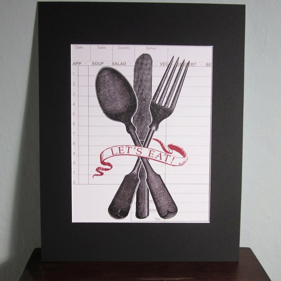 Let's Eat Kitchen Wall Art