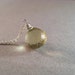 Yellow Quartz Necklace, Faceted Briolette, Gemstone Briolette Necklace, Lemon Quartz, Sterling Silver Chain, Pale Yellow, Under 50