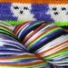 RESERVED ORDER for phayden- 2 Ghostie sock kits, 2 skeins stars and stripes yarn, 1 skein watermelon yarn