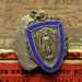 Vintage Sterling Religious Slide Mary Medal