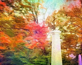 Rainbow Colored Digital Art Print, 11x14 Giclee Print, Home Decor, Wall Art, EBSQ