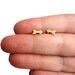 Tiny Brass Arrow Studs
