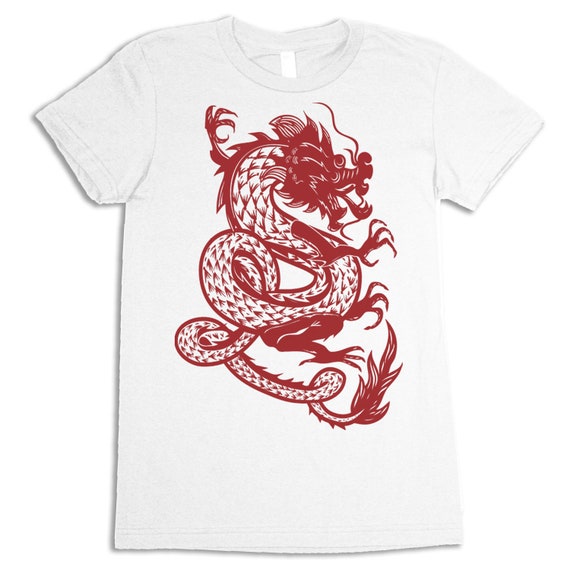 Items similar to Chinese New Year Shirt - dragon tshirt - american ...