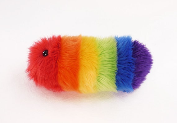 rainbow worm stuffed animal